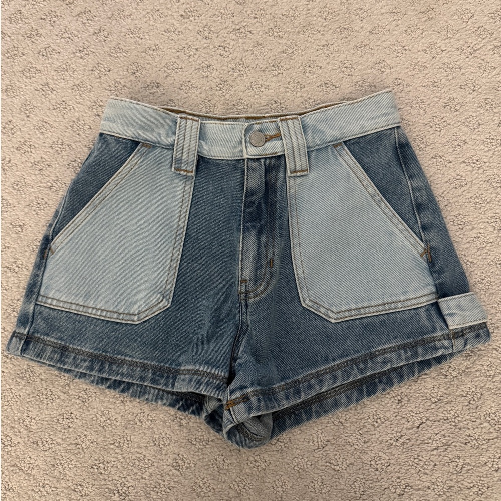 Women's Pacsun Color Block Denim Shorts Size 24